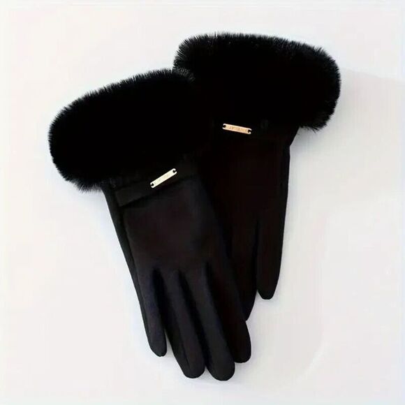 New Women's Touchscreen Gloves, Insulated Fleeced Lined. - Picture 1 of 1